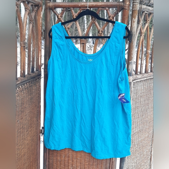 ๐3/15 ๐๏ธ Indigo Turquoise Tank Top - Picture 1 of 7